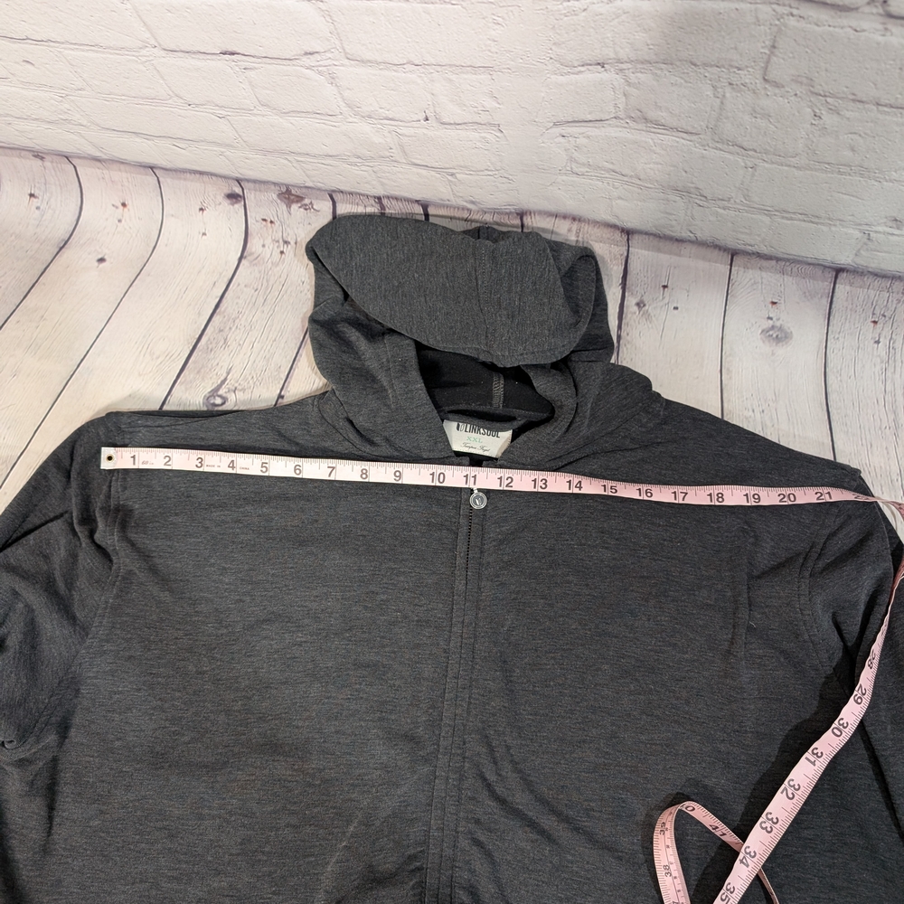 Linksoul Gray Zip Up Sweatshirts - Picture 5 of 10